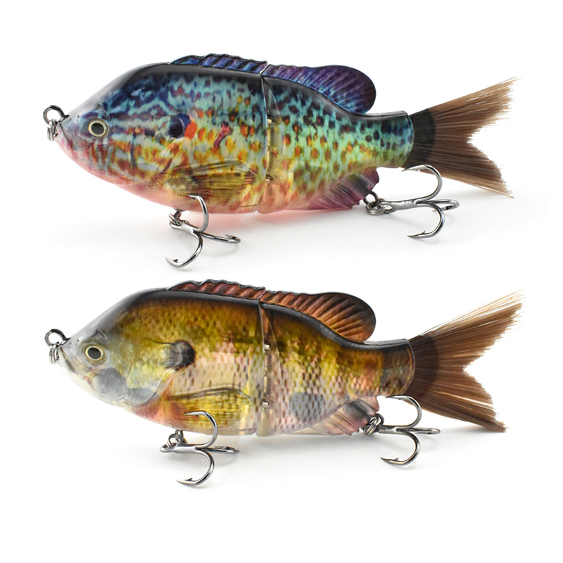 Fishing Lure Swimbait - 13cm/33g 바이오닉 2단 헤어리 테일 플라스틱