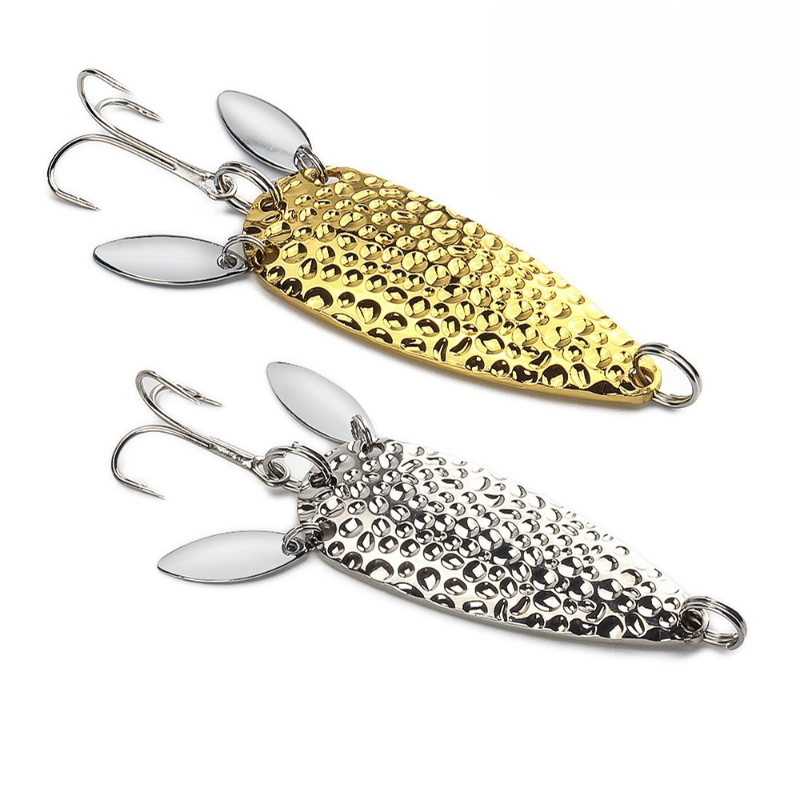 Fishing Lure Spinnerbait - 1Pcs 금속 스푼 Spinnerbait 더블 회전