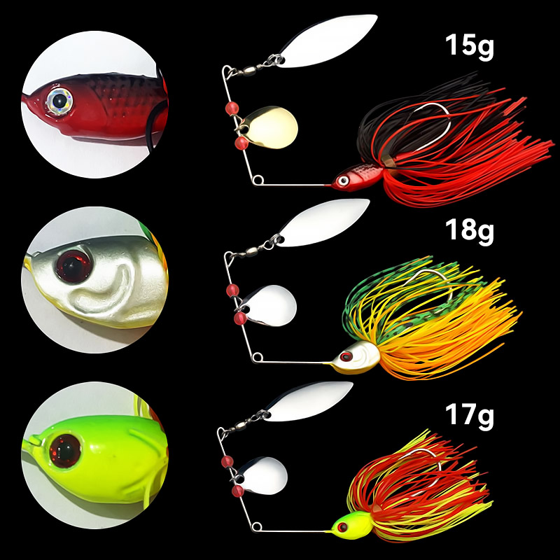 바주카포 15g 18g 스피너베이트 낚시 루어 와이어  - Fishing Lure Spinnerbait 리뷰 및 가격