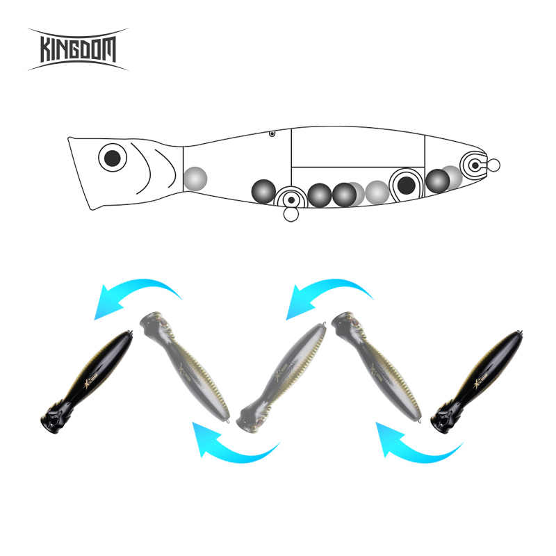 킹덤 플로팅 포퍼 낚시 미끼 80mm 9.5g 100m - Fishing Lure Popper 리뷰 및 가격