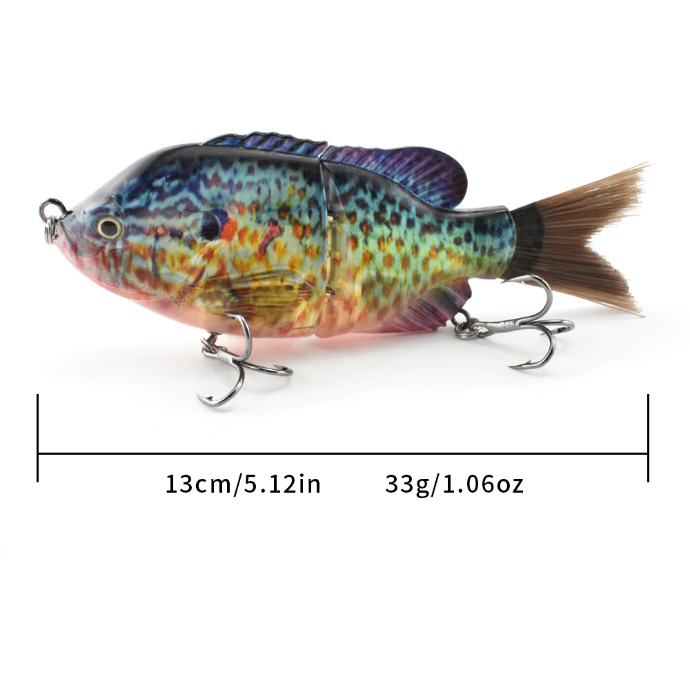 13cm/33g 바이오닉 2단 헤어리 테일 플라스틱 루 - Fishing Lure Swimbait 리뷰 및 가격