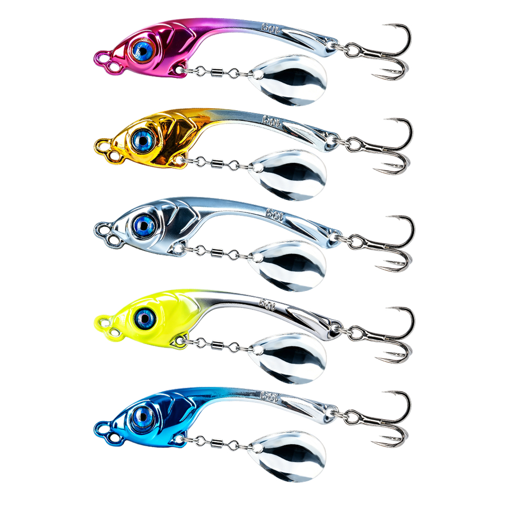 10개/박스 이중 홀 메탈 VIB 루어 5g 7g 10 - Fishing Lure Spinnerbait 리뷰 및 가격