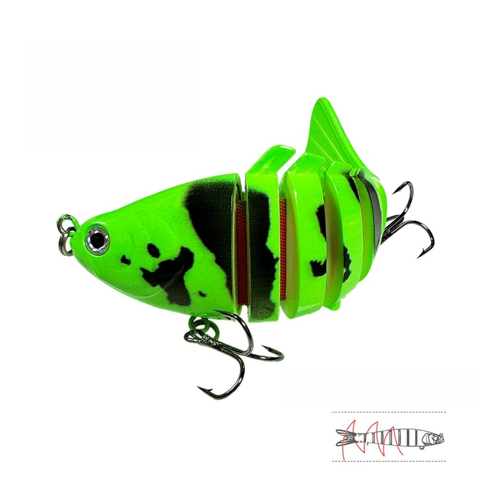 1pc 멀티 세그먼트 하드 루어 10cm 15g 후크  - Fishing Lure Popper 리뷰 및 가격
