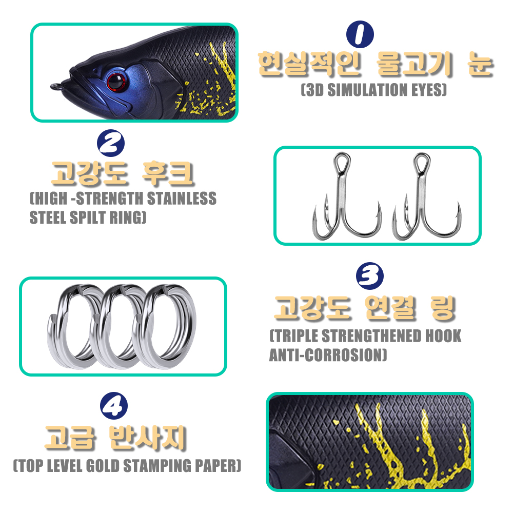 느린 싱킹 SwimBaits 낚시 미끼 30G 어퍼 진 - Fishing Lure Popper 리뷰 및 가격