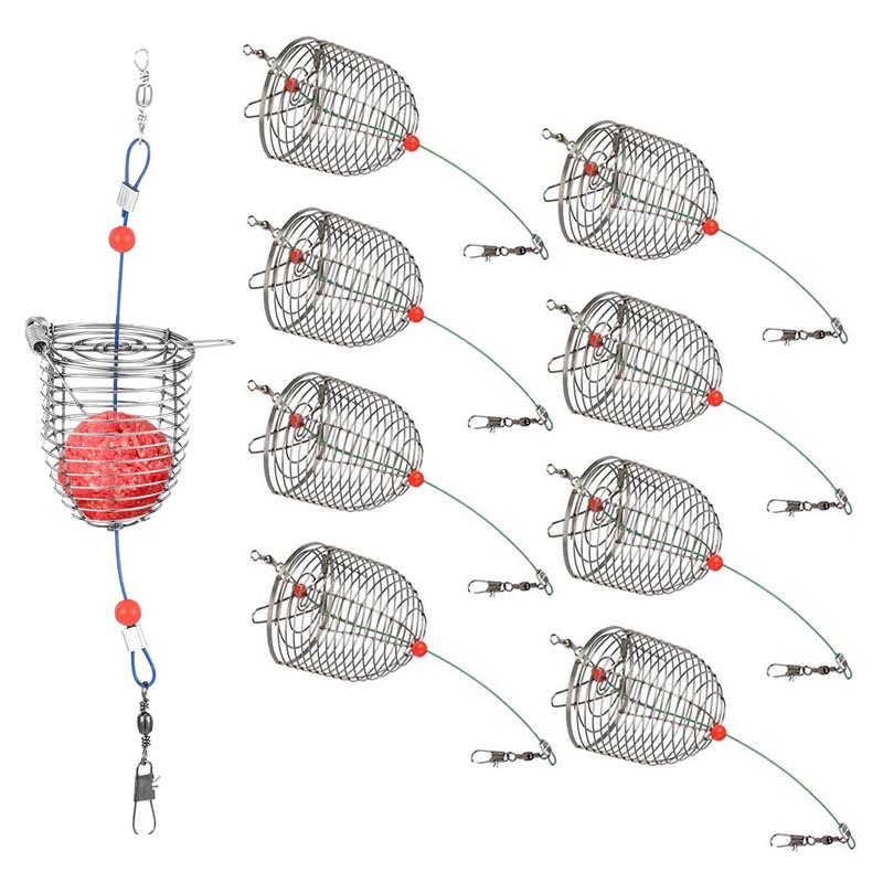 잉어 낚시 미끼 트랩 케이지 대량 스테인리스 스틸 피더 - Fishing Lure Accessories 리뷰 및 가격