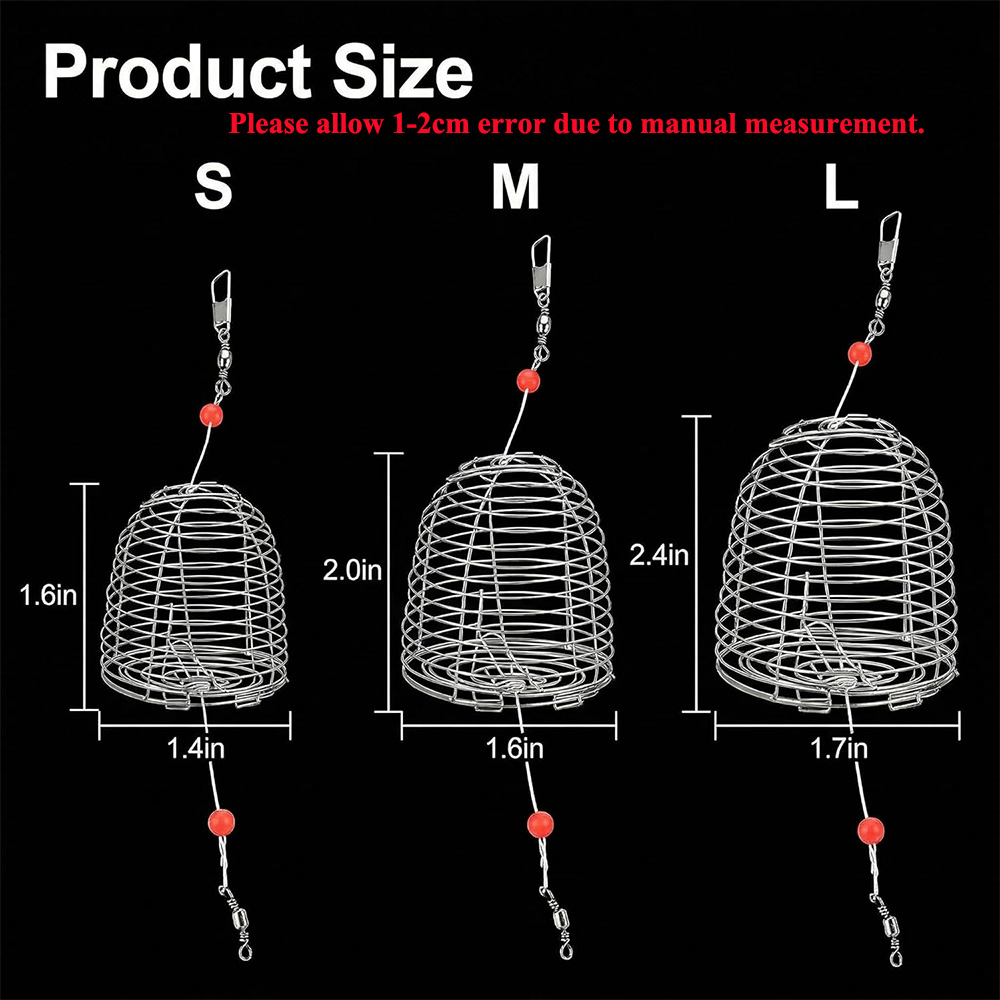 잉어 낚시 미끼 트랩 케이지 대량 스테인리스 스틸 피더 - Fishing Lure Accessories 리뷰 및 가격